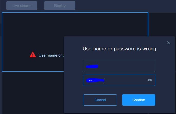 Username and password for v380 pro pc